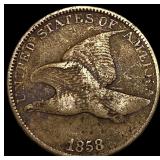 1858 Copper-Nickel Flying Eagle Cent HIGH  GRADE