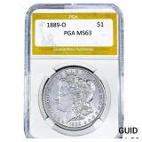 1889-O Morgan Silver Dollar PGA MS63