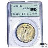 1946-S Walking Liberty Half Dollar PCGS MS64