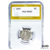 1937 Buffalo Nickel PGA MS65