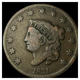 1831 Coronet Head Large Cent LIGHTLY CIRCULATED
