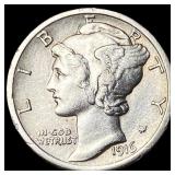 1916 Mercury Dime CLOSELY UNCIRCULATED
