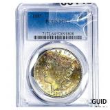 1887 Morgan Silver Dollar PCGS MS64