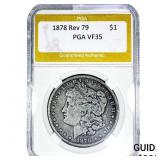 1878 Rev 79 Morgan Silver Dollar PGA VF35