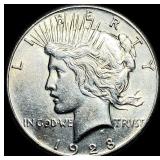 1928 Silver Peace Dollar CLOSELY UNCIRCULATED