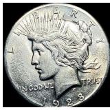 1928 Silver Peace Dollar CLOSELY UNCIRCULATED