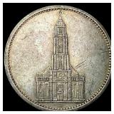 1934A Germany Silver 5 Reichsmark