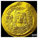 Byzantine Maurice Tiberius 578-602 Gold Solidus