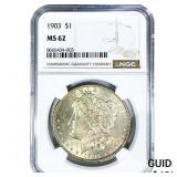 1903 Morgan Silver Dollar NGC MS62