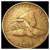 1857 Copper-Nickel Flying Eagle Cent LIGHTLY CIRCU