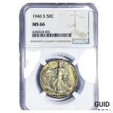 1946-S Walking Liberty Half Dollar NGC MS66