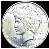 1922-D Silver Peace Dollar GEM BU