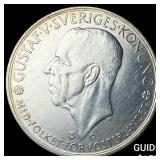 1935G Sweden Silver 5 Kronor