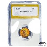 1934 Wheat Cent PGA MS67 RD