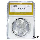 1885 Morgan Silver Dollar PGA MS65
