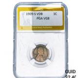 1909-S VDB Wheat Cent PGA VG8
