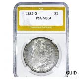 1889-O Morgan Silver Dollar PGA MS64
