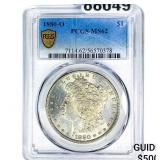1880-O Morgan Silver Dollar PCGS MS62