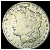 1894-O Silver Morgan Dollar ABOUT UNCIRCULATED