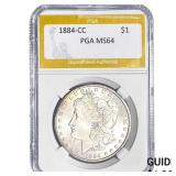 1884-CC Morgan Silver Dollar PGA MS64