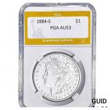 1884-S Morgan Silver Dollar PGA AU53