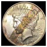 1922 Silver Peace Dollar CLOSELY UNCIRCULATED