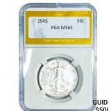1945 Walking Liberty Half Dollar PGA MS65