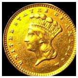 1851 Gold $1 Indian Head Type 1 HIGH GRADE