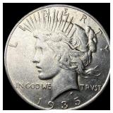1935-S Silver Peace Dollar CLOSELY UNCIRCULATED