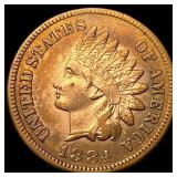 1884 Indian Head Cent CHOICE AU
