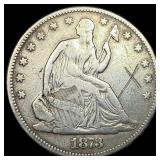 1873 Seated Liberty Half Dollar HIGH GRADE