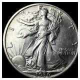 1936-S Silver Walking Liberty Half Dollar CLOSELY