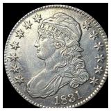 1831 Capped Bust Half Dollar CHOICE AU