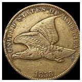 1858 Copper-Nickel Flying Eagle Cent CHOICE AU