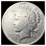 1924 Silver Peace Dollar ABOUT UNCIRCULATED