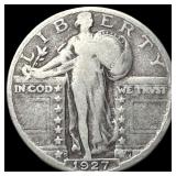 1927-S Silver Standing Liberty Quarter LIGHTLY CIR