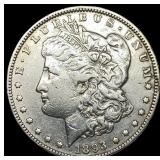 1893-O Silver Morgan Dollar NEARLY UNCIRCULATED