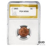 1860 Indian Head Cent PGA MS66