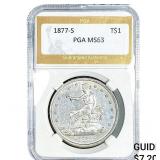 1877-S Silver Trade Dollar PGA MS63