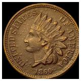 1860 Copper-Nickel Indian Head Cent NEARLY UNCIRCU