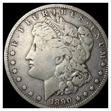 1890-O Silver Morgan Dollar ABOUT UNCIRCULATED
