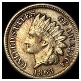 1863 Indian Head Cent CLOSELY UNCIRCULATED