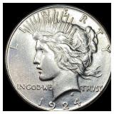 1924 Silver Peace Dollar UNCIRCULATED