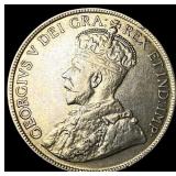 1920 Canada Silver 50 Cents CLOSELY UNCIRCULATED