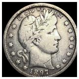 1897 Silver Barber Quarter LIGHTLY CIRCULATED