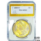1884-O Morgan Silver Dollar PGA MS63