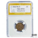 1922 No D Wheat Cent PGA XF45+ Strong Reverse