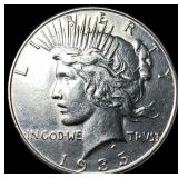 1935 Silver Peace Dollar CHOICE AU