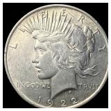 1922 Silver Peace Dollar CLOSELY UNCIRCULATED