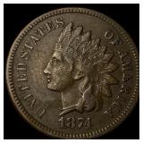 1874 Indian Head Cent NEARLY UNCIRCULATED